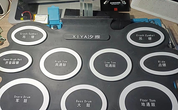 便携式电子架子鼓拆机维修评测