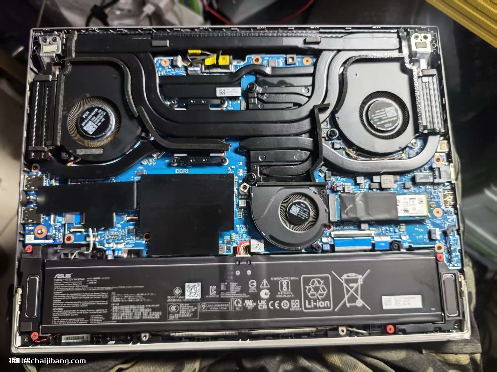 华硕ROG G614FR 开机显示logo不开机拆解