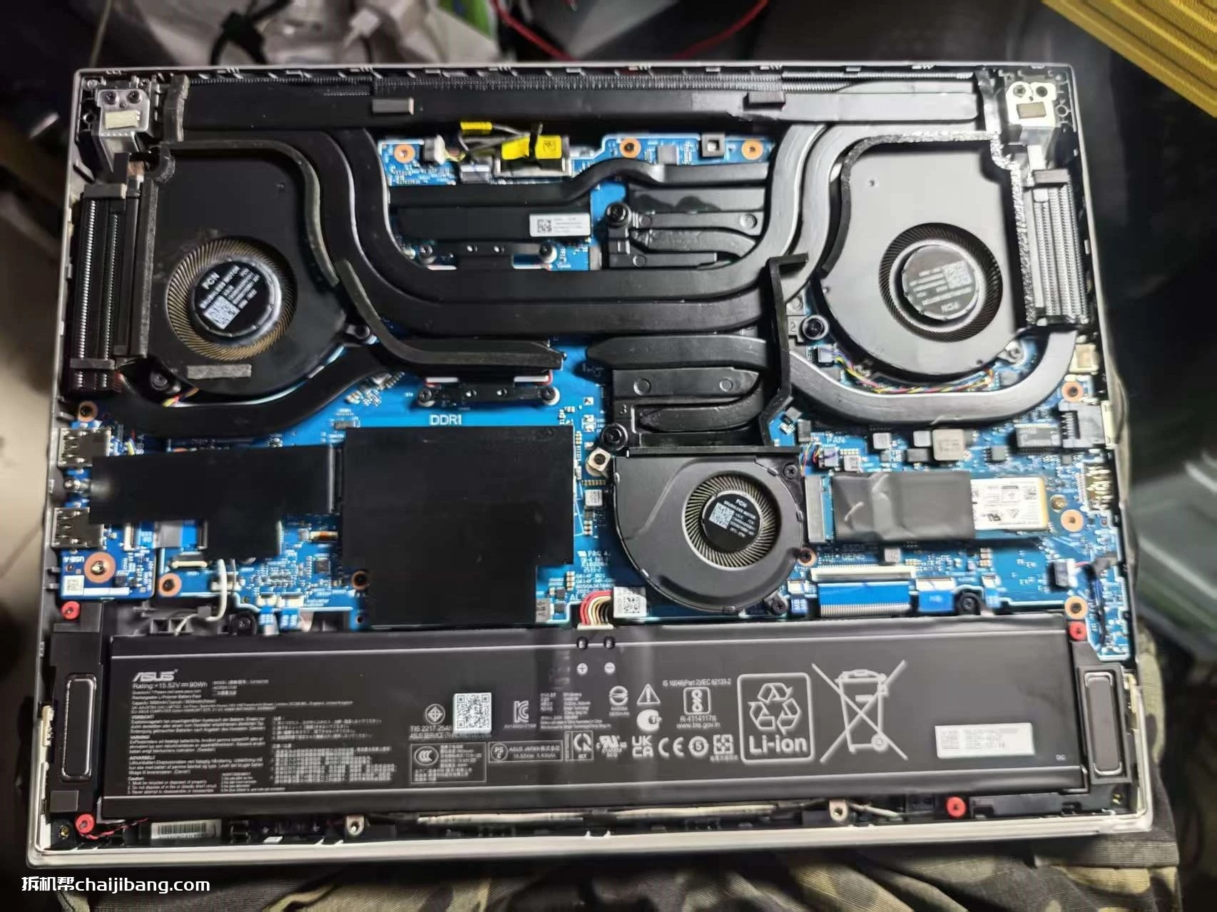 华硕ROG G614FR 开机显示logo不开机拆解