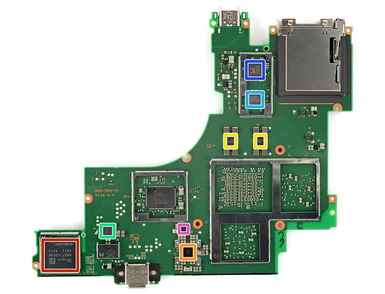 Nintendo Switch2 拆解主板芯片信息
