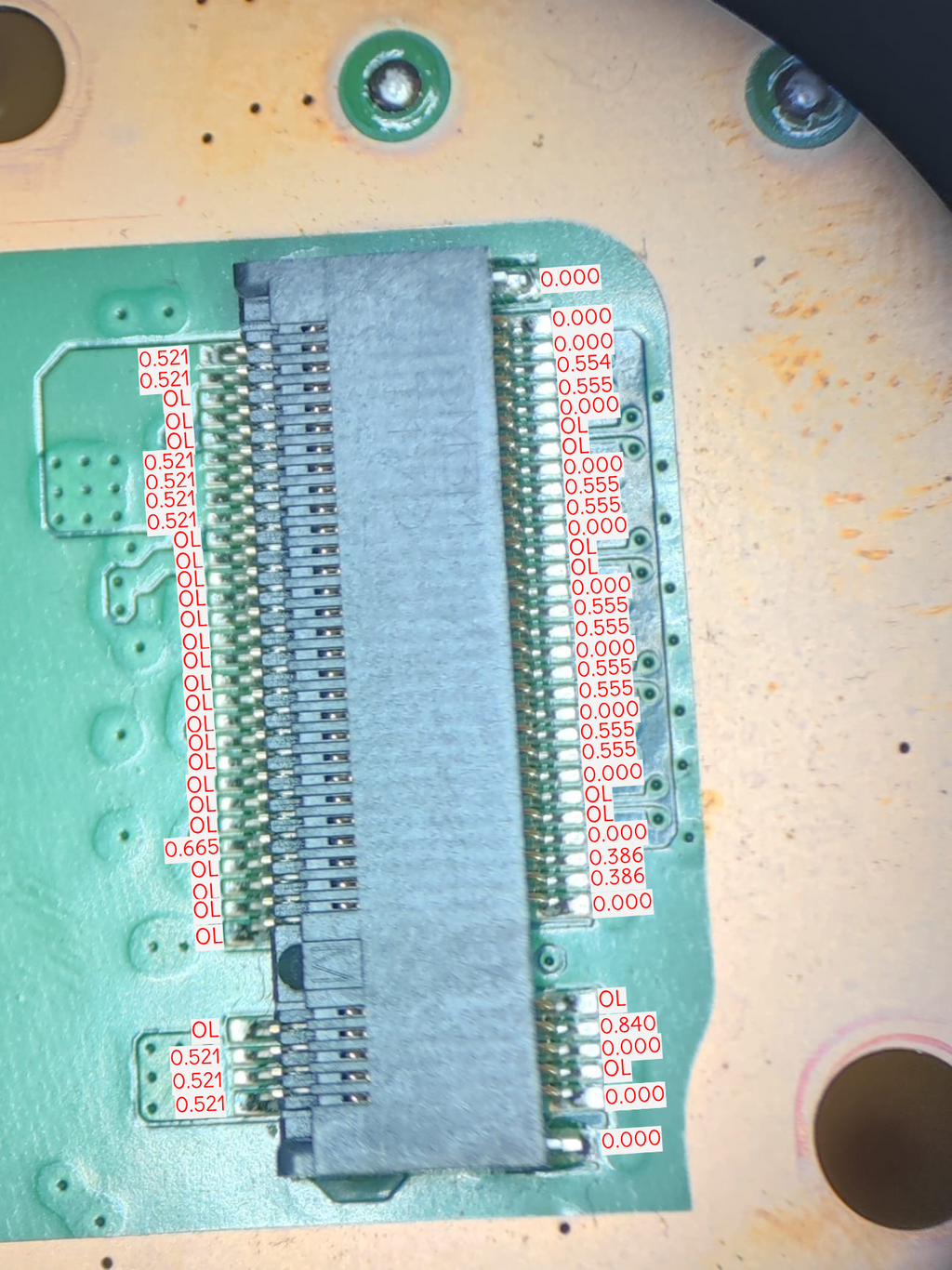 PS5主板接口测量数据
