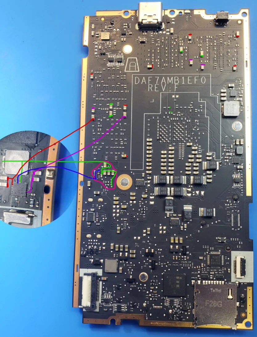 Steam Deck LCD F7A 内存电源线