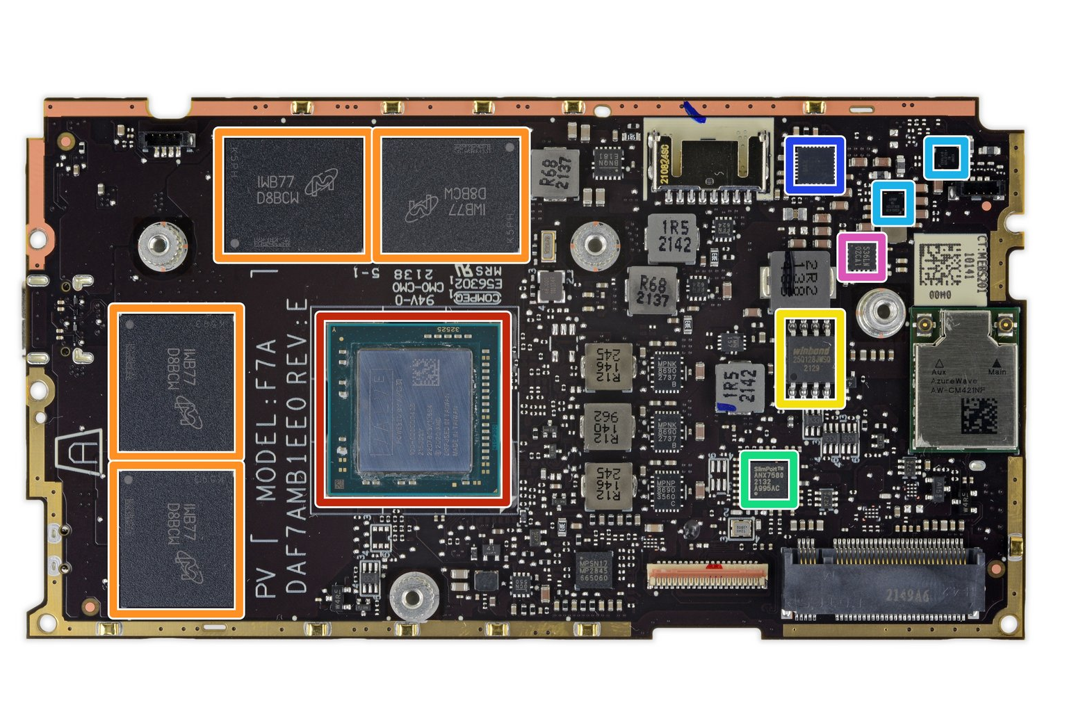 Steam Deck拆解主板芯片信息