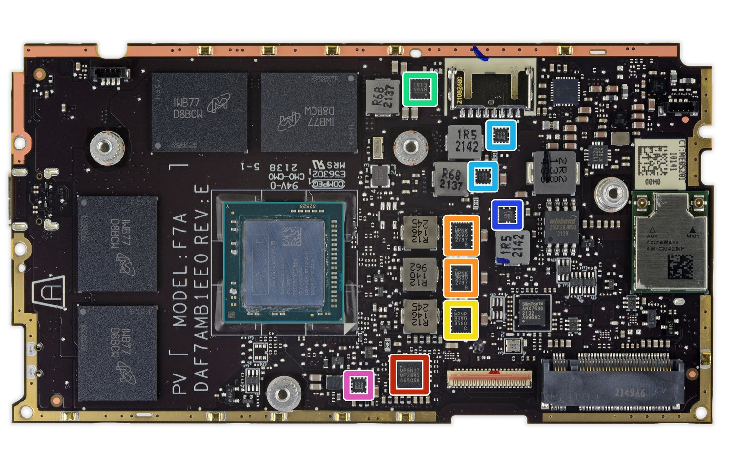 Steam Deck拆解主板芯片信息