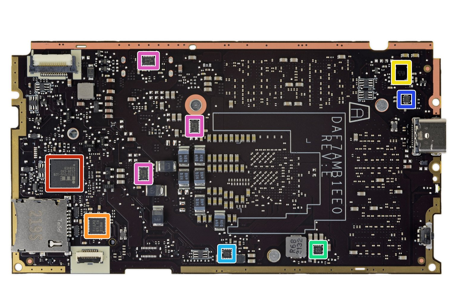 Steam Deck拆解主板芯片信息