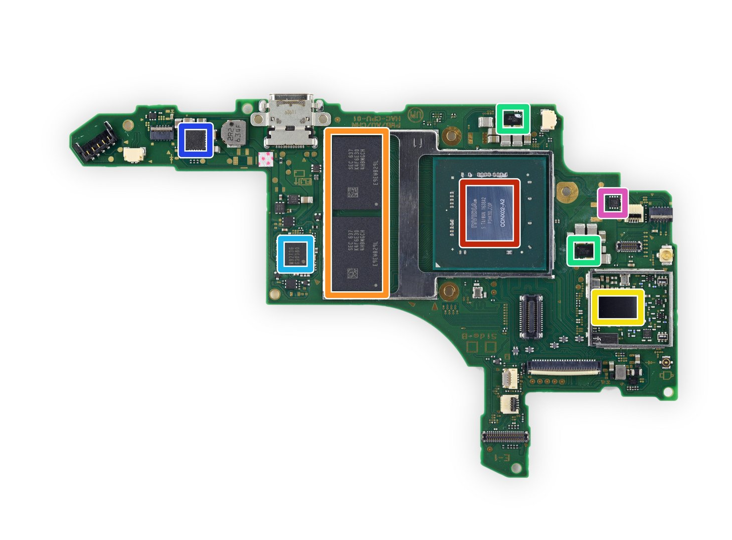 Nintendo Switch 拆解主板芯片信息