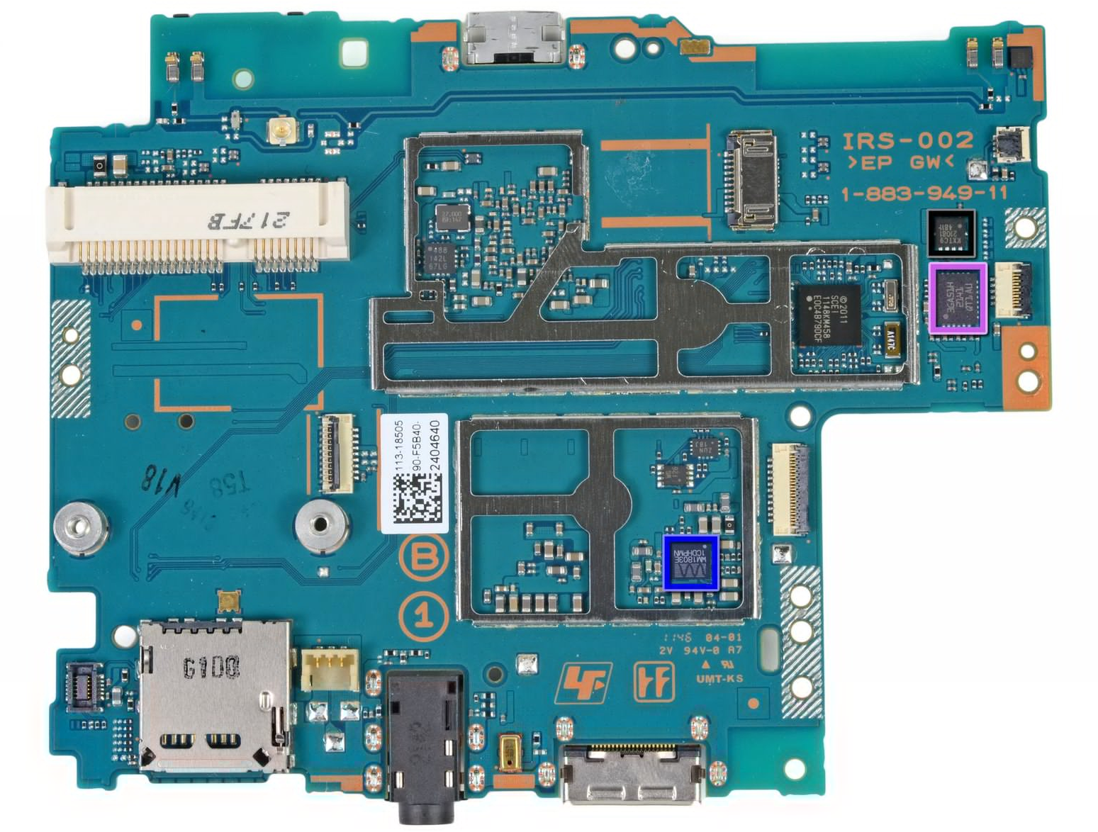 PlayStation Vita 拆解主板芯片信息