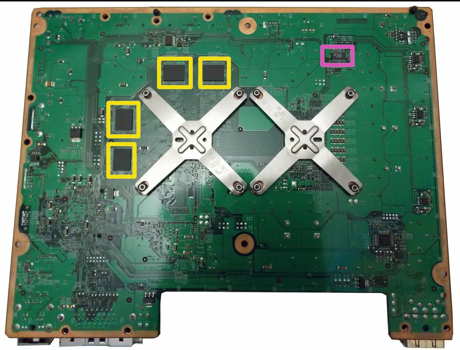 Xbox 360 拆解主板芯片信息
