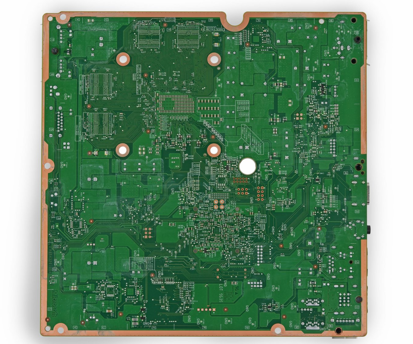Xb​​ox 360 E 拆解主板芯片信息