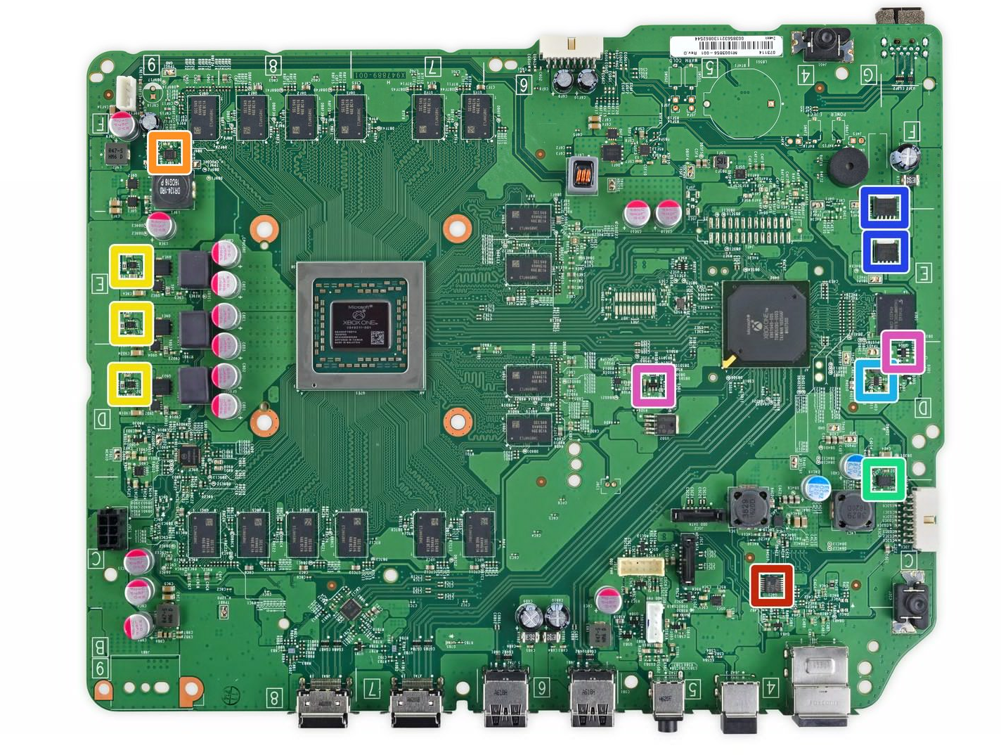 Xbox One S 拆解主板芯片信息