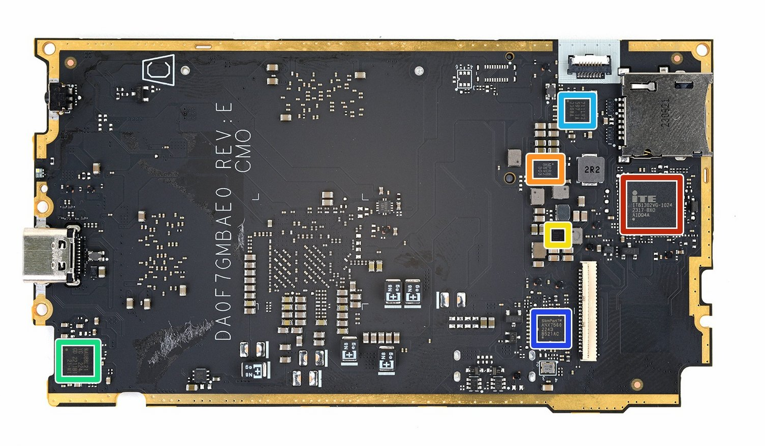 Steam Deck OLED 拆解主板芯片信息