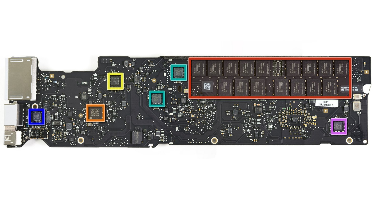 MacBook Air 13 2011年拆解主板芯片信息