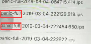 iPhone手机重启日志分析表