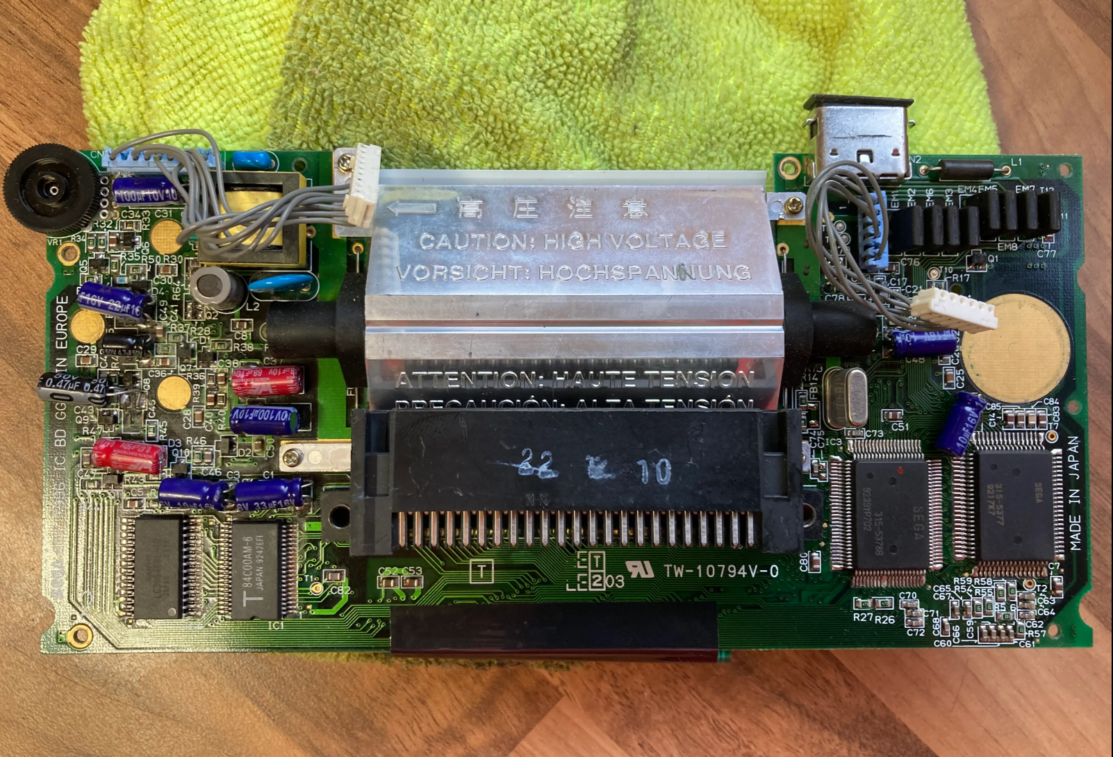 1992年世嘉Game Gear游戏老游戏机拆解维修