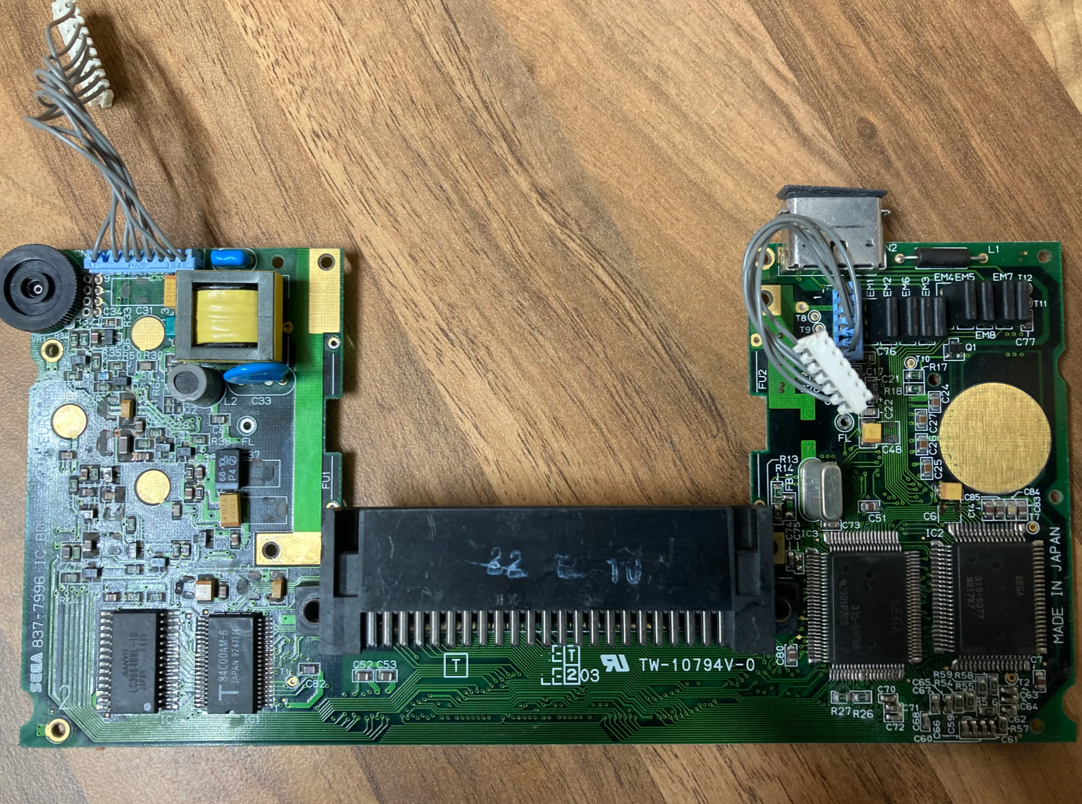 1992年世嘉Game Gear游戏老游戏机拆解维修