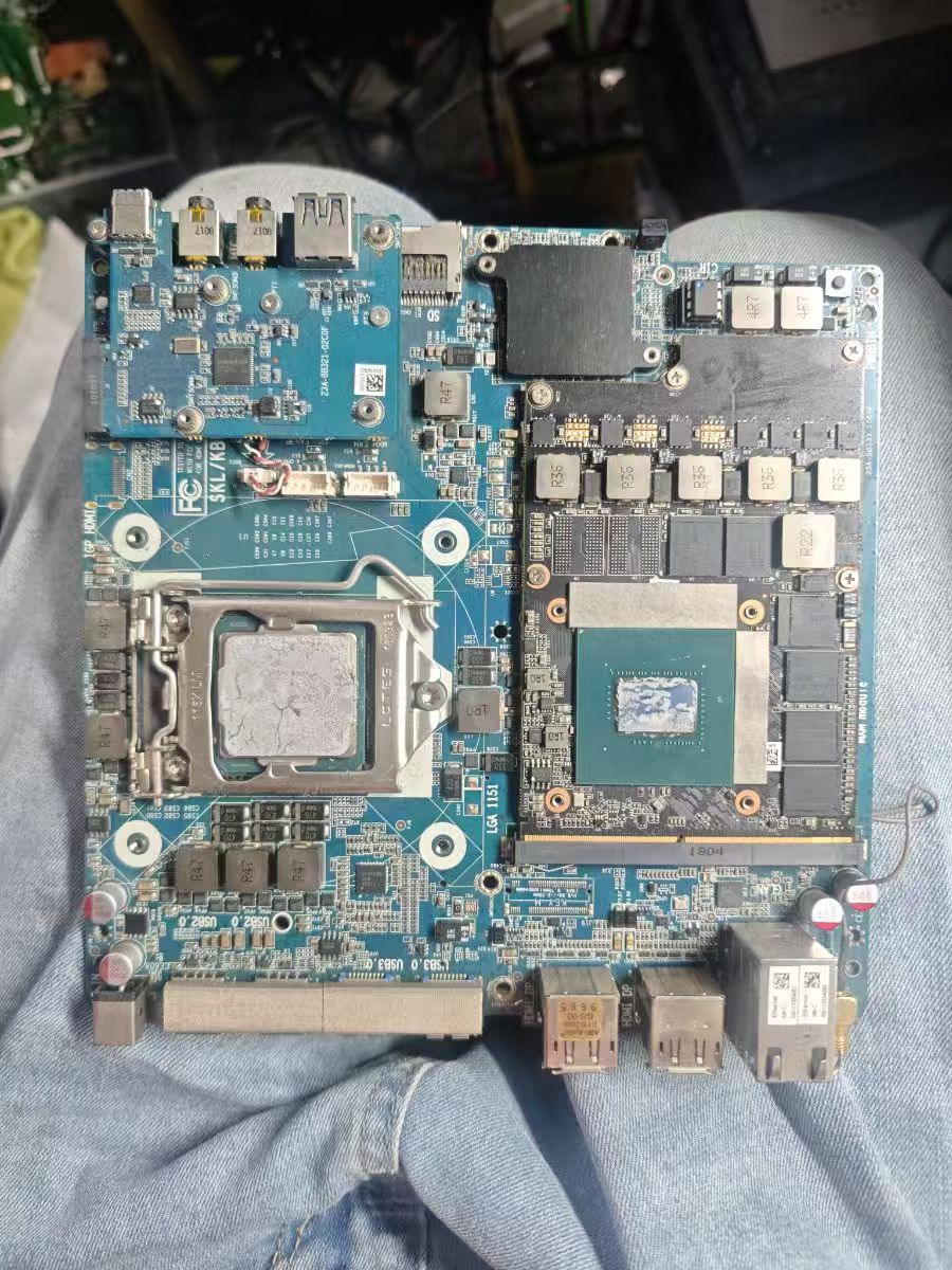 索泰迷你主机不开机主板短路拆机维修